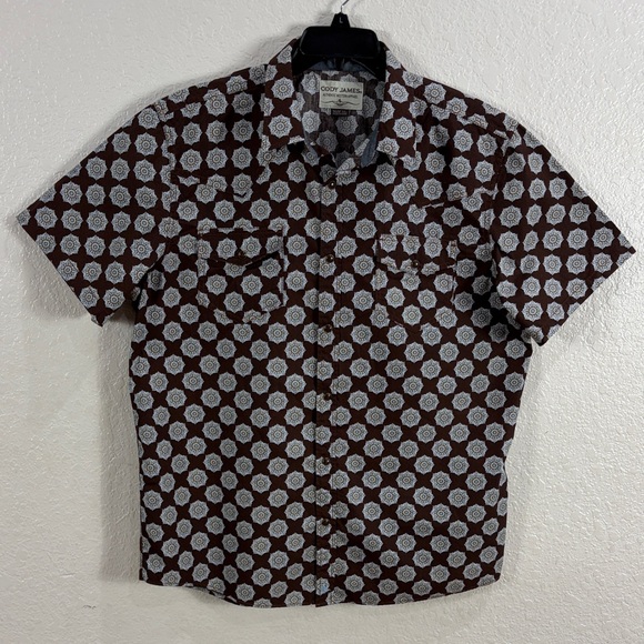 Cody James Other - CODY JAMES Authentic Western Apparel Size XL,Men's Brown Patterned Shirt